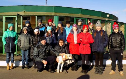 Ученики 135 харьковской школы побывали в гостях в Центре обращения с животными.