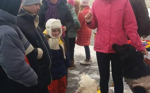 Приютские питомцы дарили любовь жителям Хорошево
