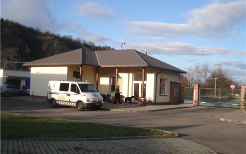 Въехала полицейская машина из которой вывели пса